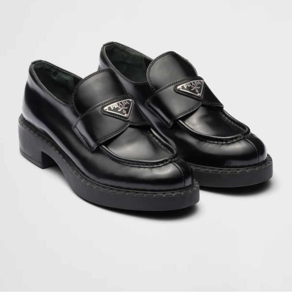 Prada chunky loafers size 37.5 black